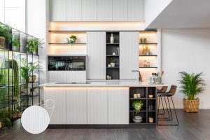 Cuisine moderne avec des plantes